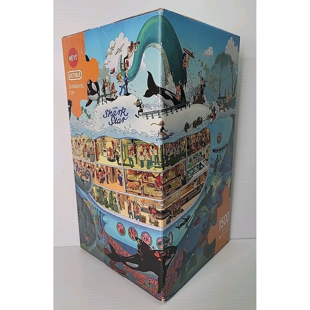 Heye 1500‎ Piece Submarine Fun No 29925 Jigsaw Puzzle by Uli Oesterle Complete